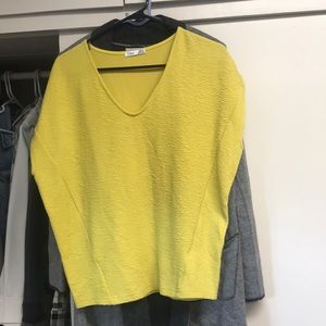 Oversized mustard shirt